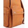 Travel leather backpack