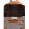 Travel leather backpack
