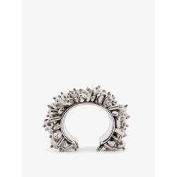 Brass bracelet with jewel embellishments