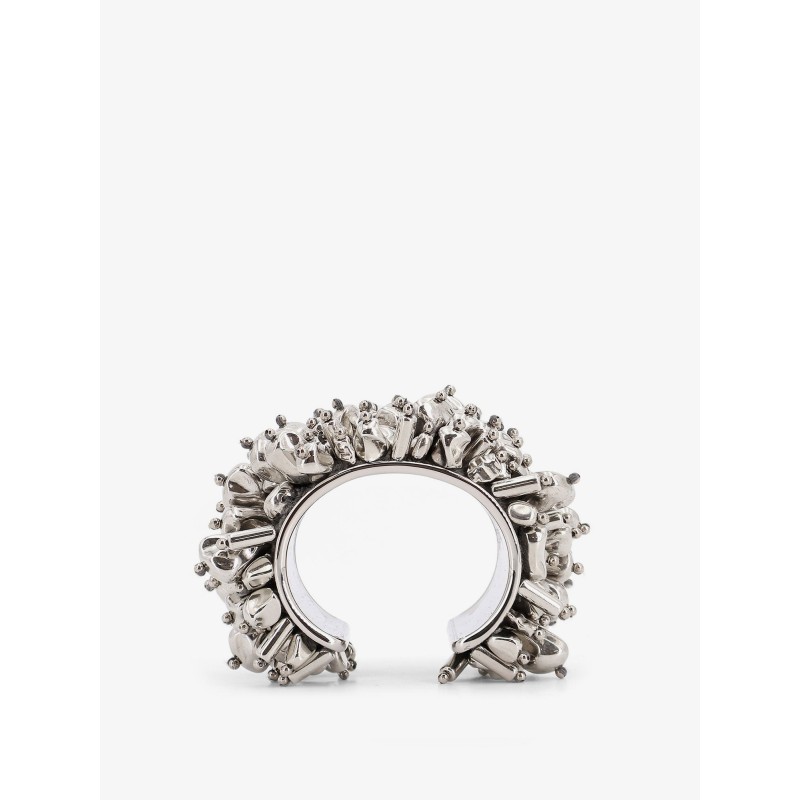 Brass bracelet with jewel embellishments