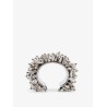 Brass bracelet with jewel embellishments