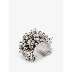 Brass bracelet with jewel embellishments