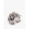 Brass bracelet with jewel embellishments