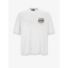 Cotton T-shirt with distressed effect