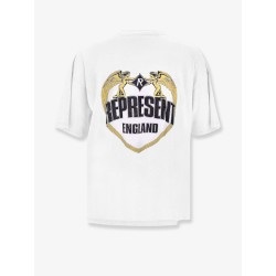Cotton T-shirt with distressed effect