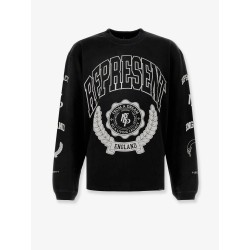 Cotton sweatshirt with distressed effect