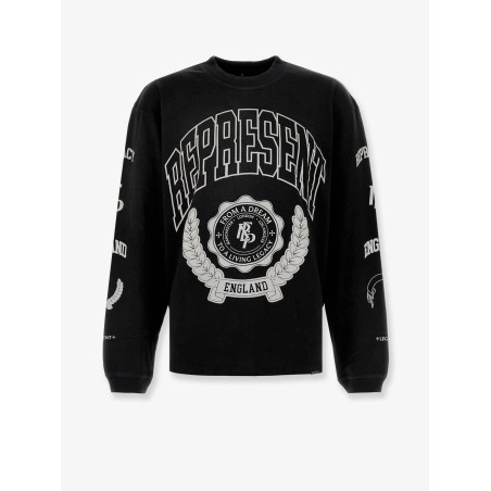 Cotton sweatshirt with distressed effect