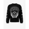 Cotton sweatshirt with distressed effect