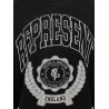 Cotton sweatshirt with distressed effect
