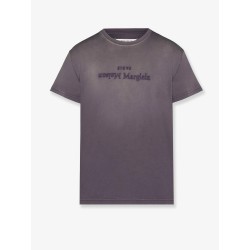 Cotton T-shirt with rewashed effect