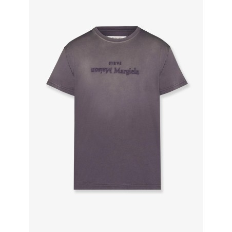 Cotton T-shirt with rewashed effect