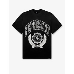 Cotton T-shirt with distressed effect