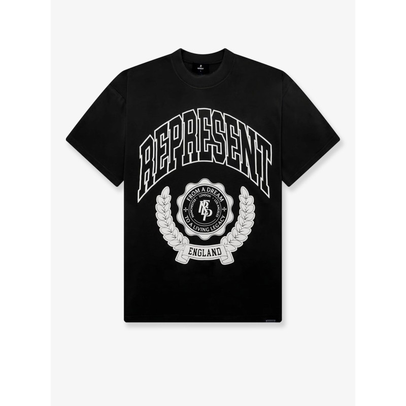 Cotton T-shirt with distressed effect