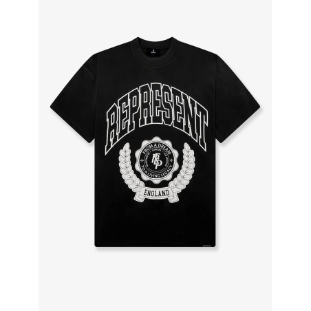Cotton T-shirt with distressed effect
