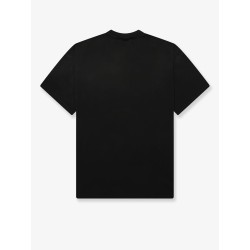 Cotton T-shirt with distressed effect