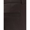 Gabardine wool trousers