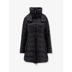 Long nylon down jacket