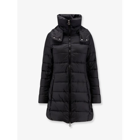 Long nylon down jacket