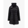 Long nylon down jacket