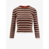 Striped stretch wool sweater