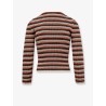 Striped stretch wool sweater