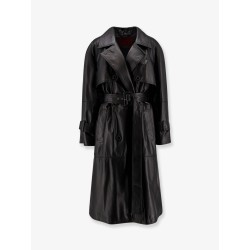 First Class leather trench with padding