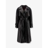 First Class leather trench with padding