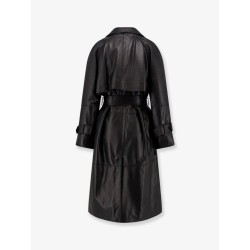 First Class leather trench with padding