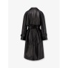 First Class leather trench with padding
