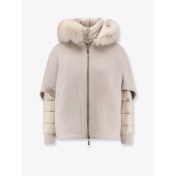 Pegaso-Cwr sleeveless wool and cashmere coat