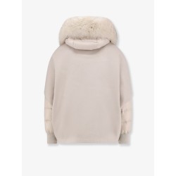 Pegaso-Cwr sleeveless wool and cashmere coat
