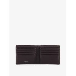 Crocodile-print leather wallet