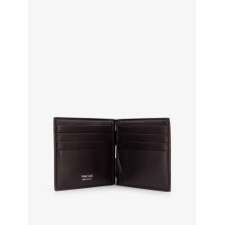 Crocodile-print leather wallet