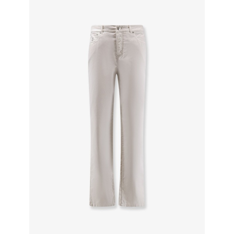 Stretch cotton trousers