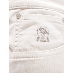 Stretch cotton trousers