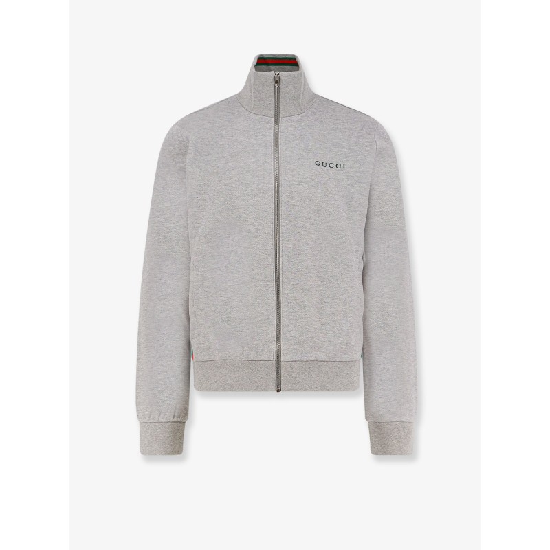 Cotton piquet sweatshirt