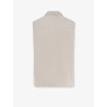 Suede sleeveless jacket with padding