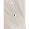 Suede sleeveless jacket with padding