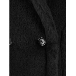 Bormida alpaca and wool sleeveless coat