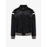 Satin bomber with logo embroidery