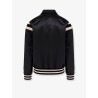 Satin bomber with logo embroidery