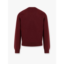 Cachemire sweater with logo embroidery