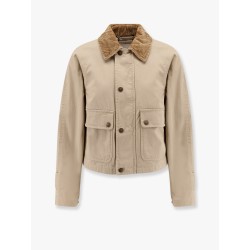 Organic cotton jacket with check lining