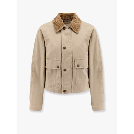 Organic cotton jacket with check lining