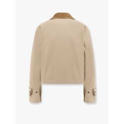 Organic cotton jacket with check lining