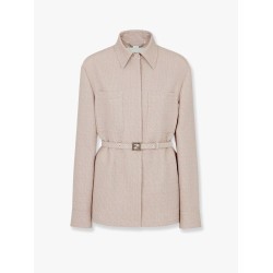 Ff diagonal 3d wool blazer