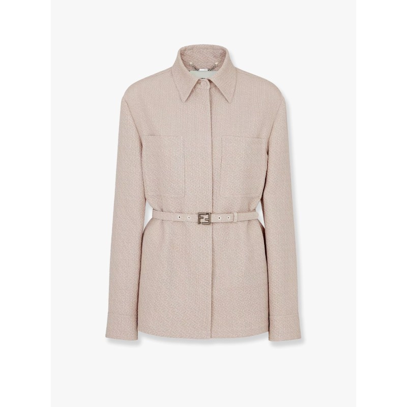 Ff diagonal 3d wool blazer