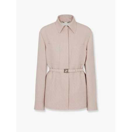 Ff diagonal 3d wool blazer