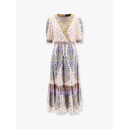 Flounced cotton dress