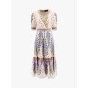 Flounced cotton dress
